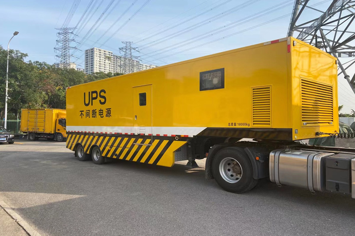 平南发电机租赁施工现场